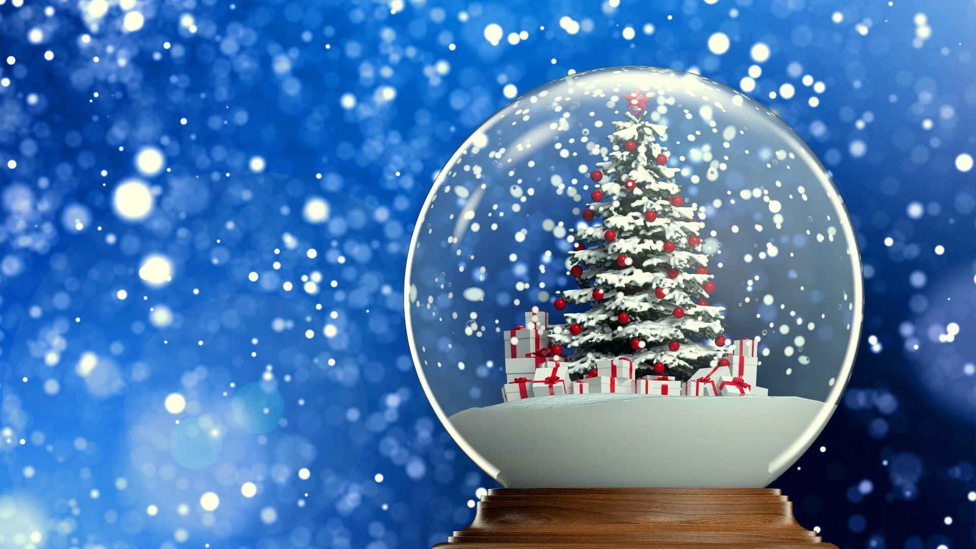 Snow Globe Christmas Screen