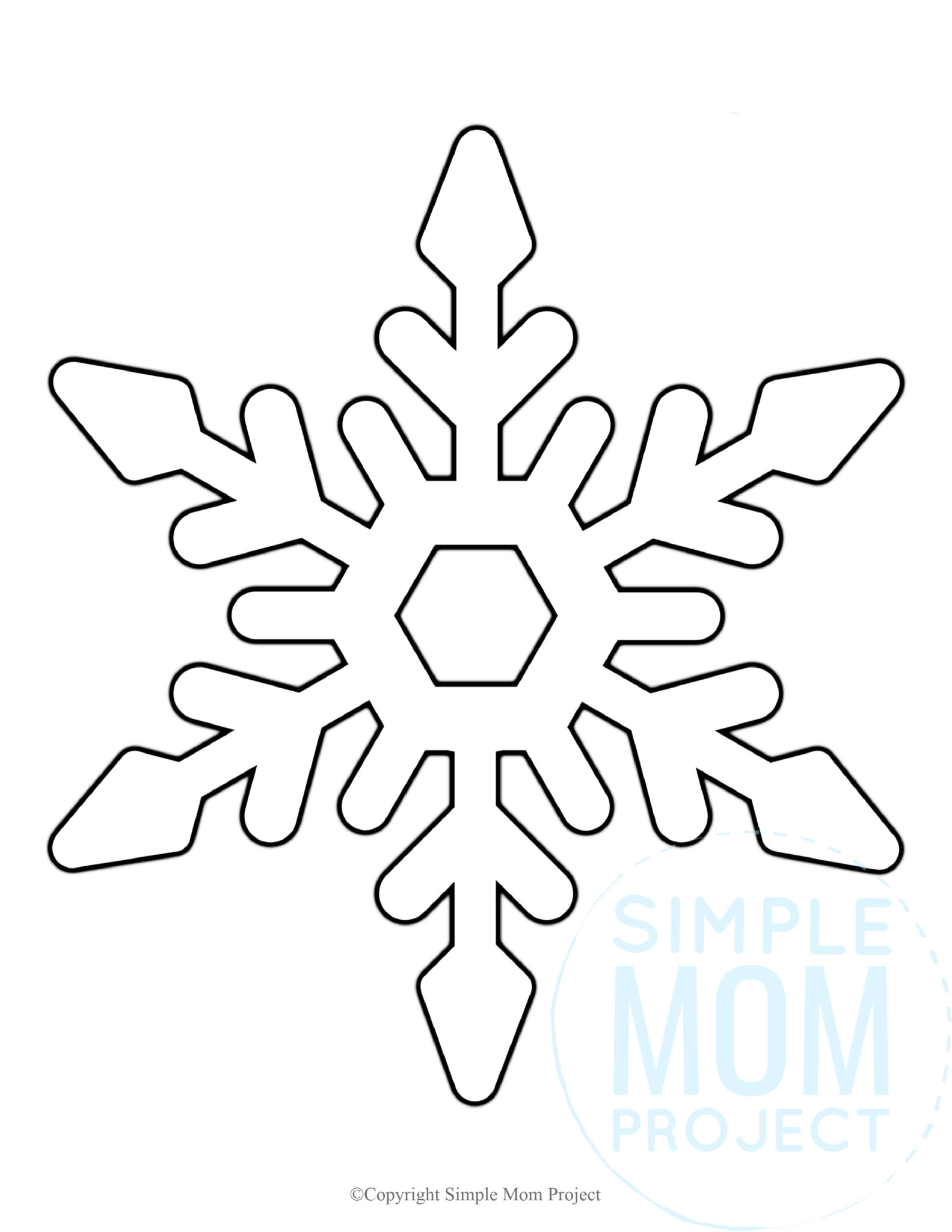 Snowflake Christmas Template