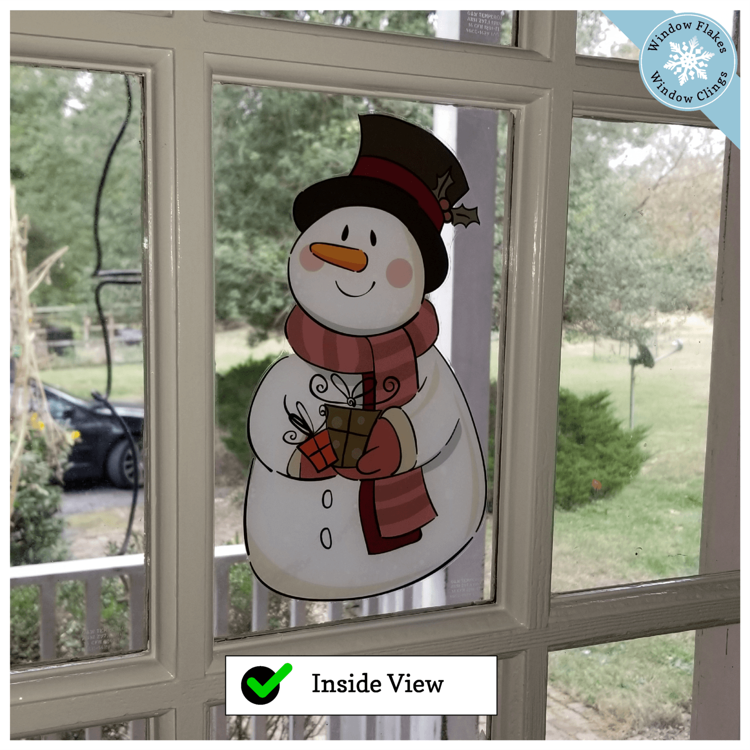 Snowman Window Clings