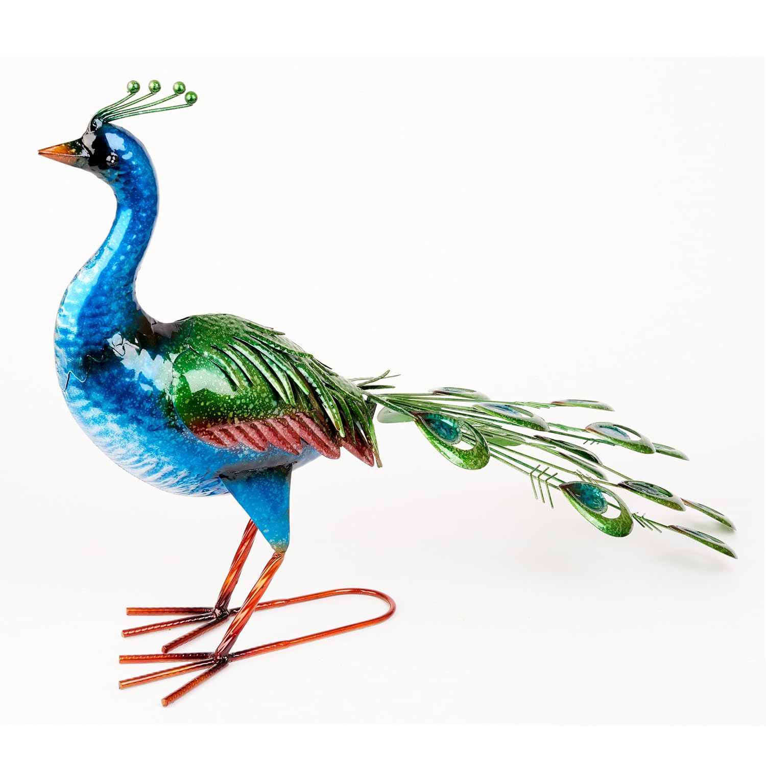 Vibrant Peacock Ornament