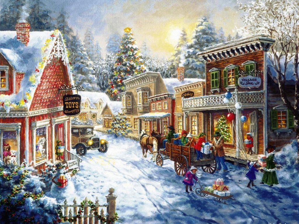 Vintage Christmas Village