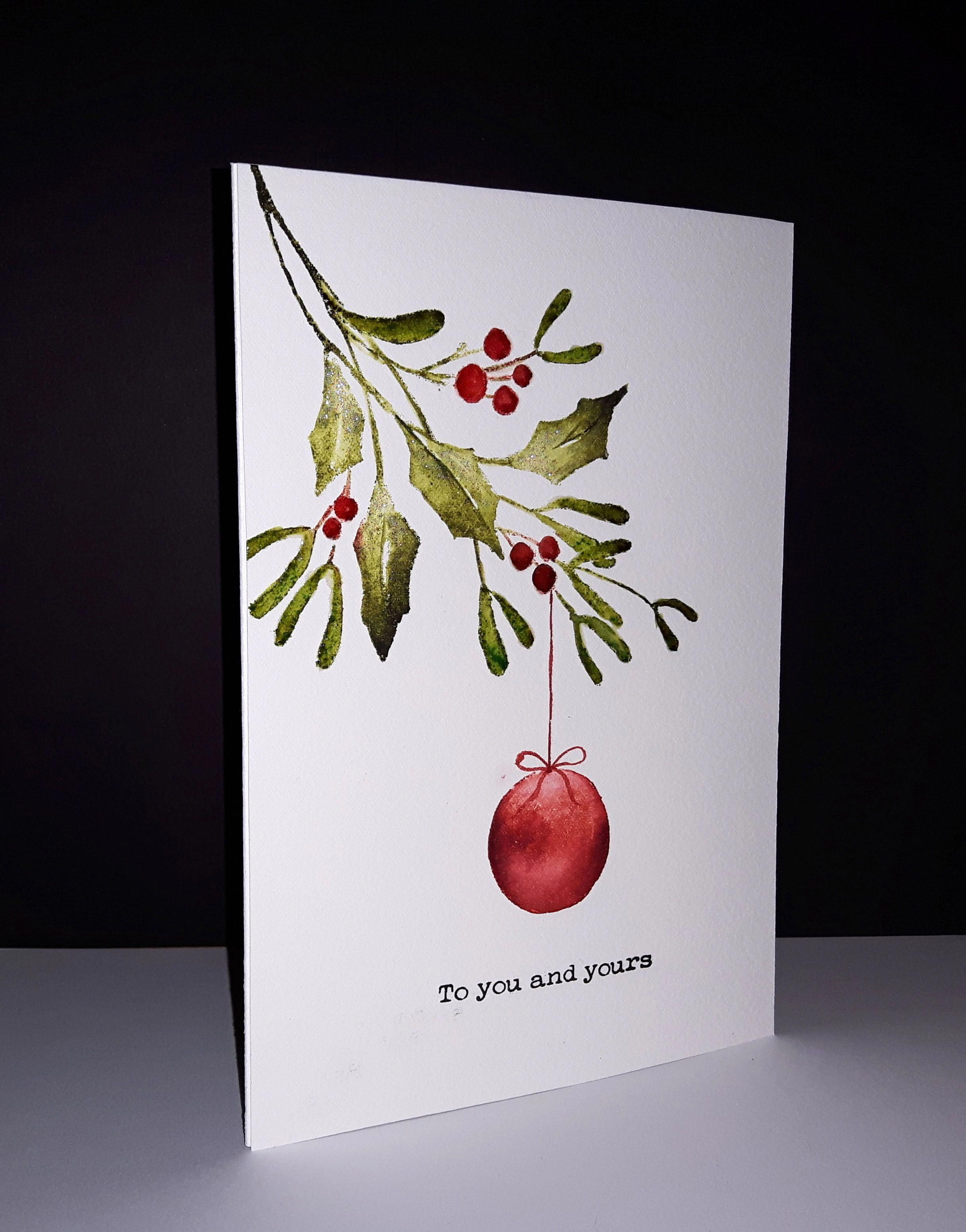 Watercolor Christmas Card Designs