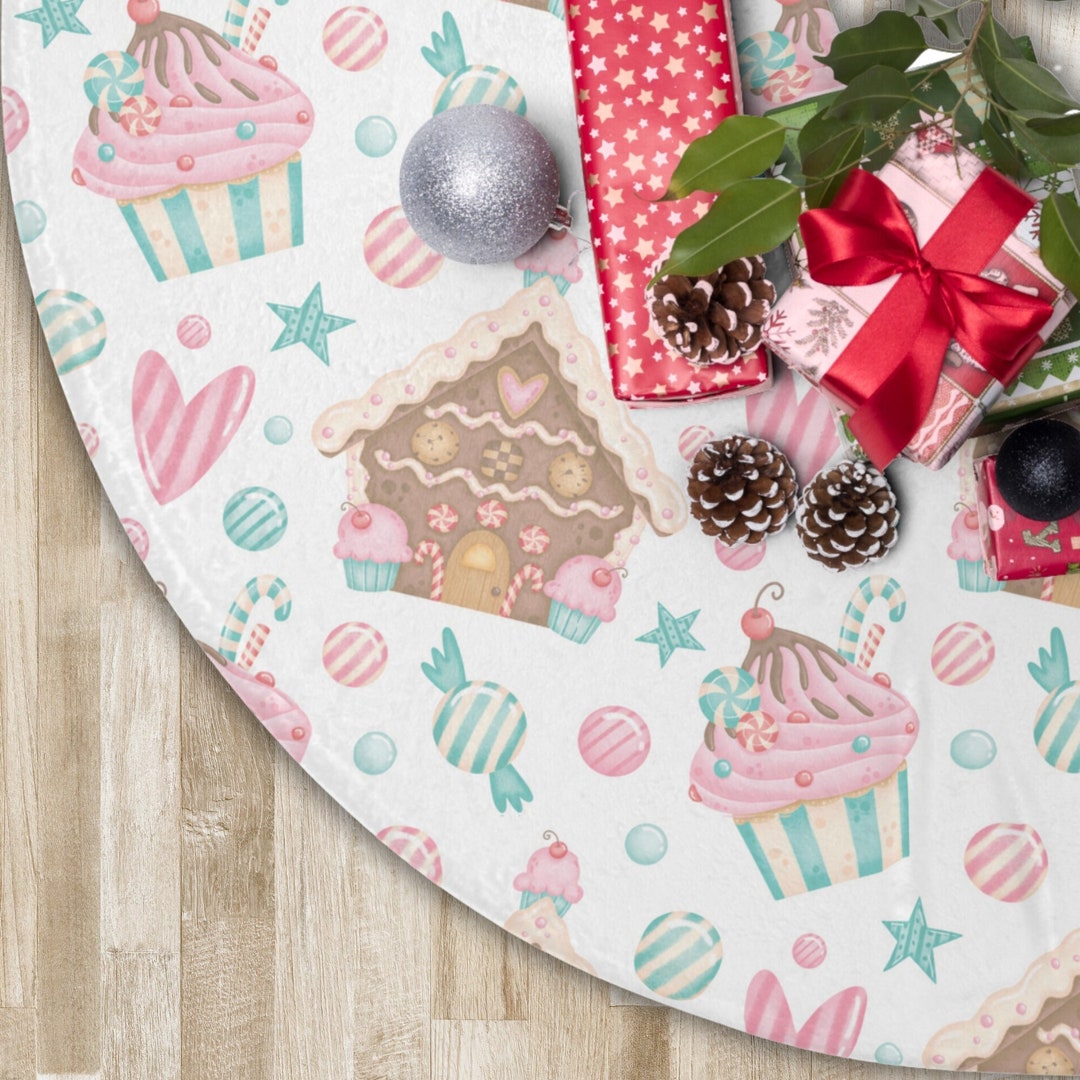 Whimsical Woodland Pastel Christmas Tree Skirt