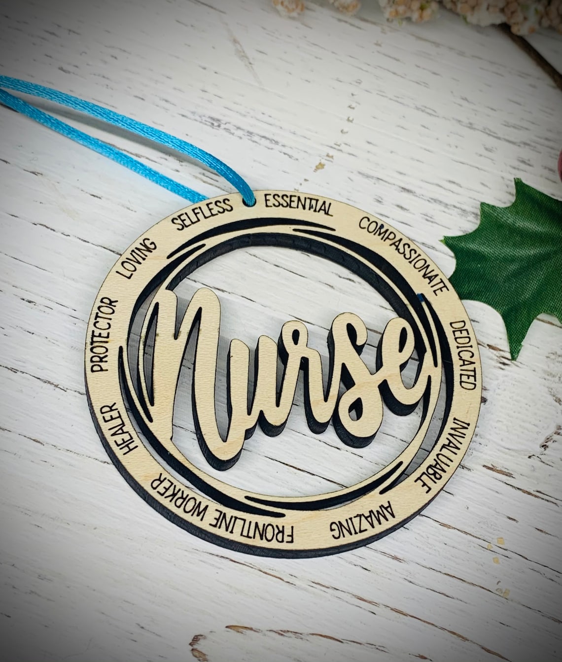 Wooden Nurse Ornament