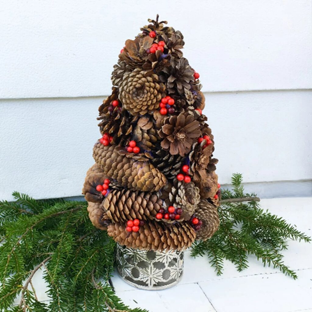 Pine Cone Christmas Tree Decorations