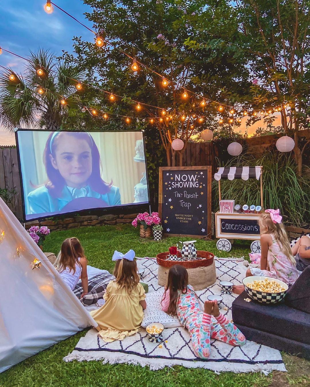 Outdoor Movie Night Party Ideas