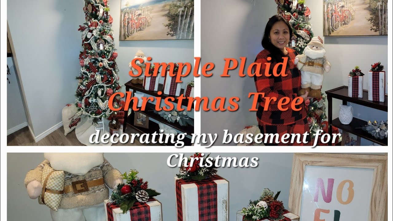 Basement Christmas Tree Decorating Ideas