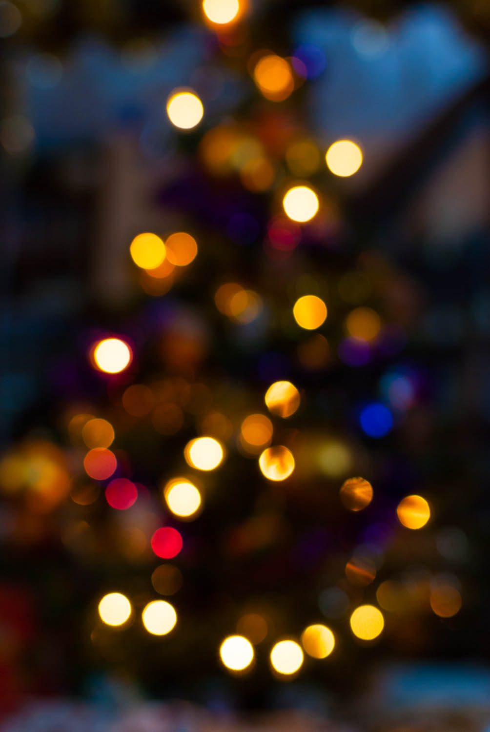 Christmas Tree Lights Bokeh