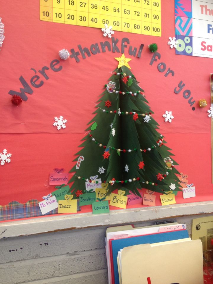 classroom christmas tree ideas