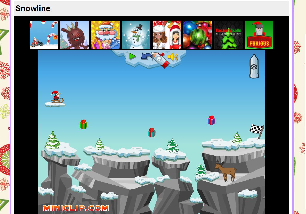 Online Christmas games