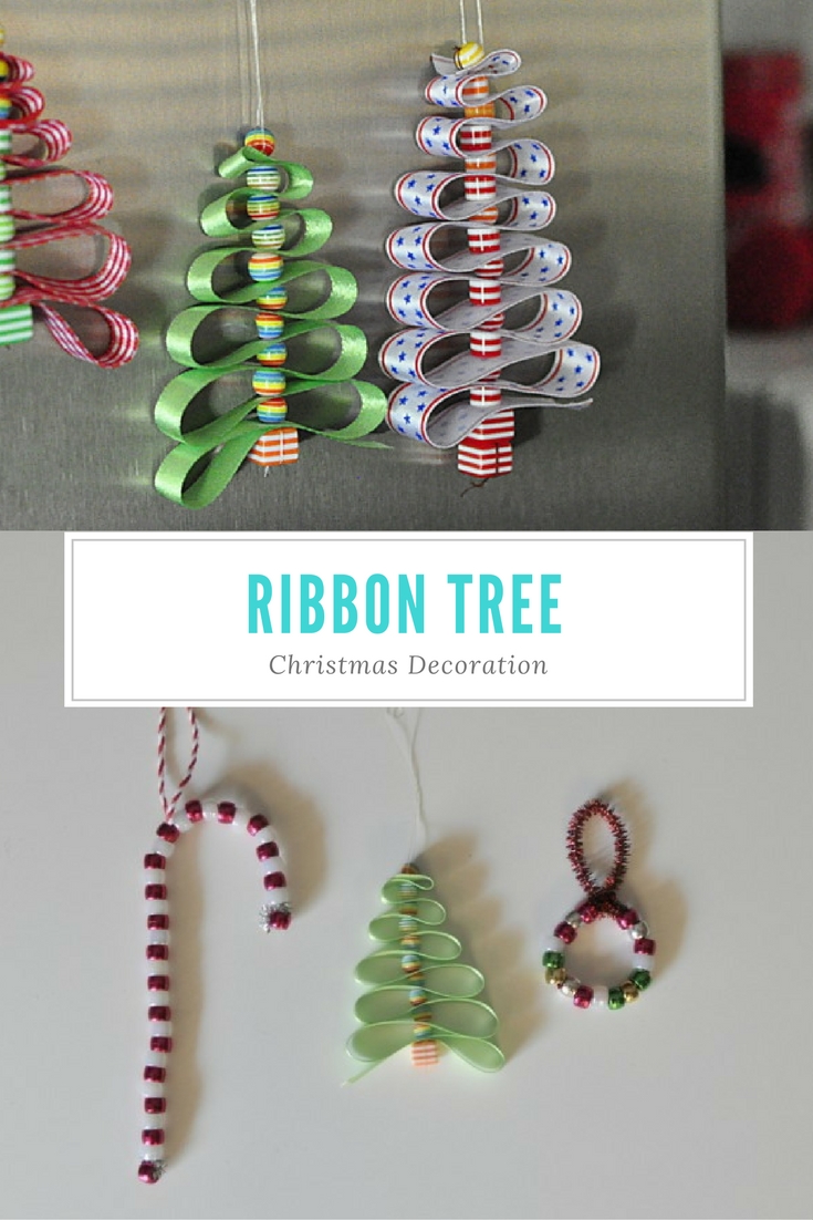 Christmas tree ribbon ideas for kids