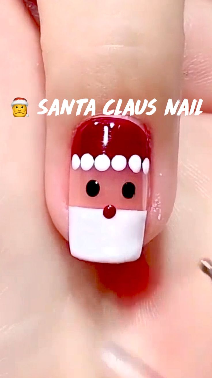 Santa Claus Nail Design